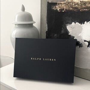 Ralph Lauren Black and Gold Box Logo